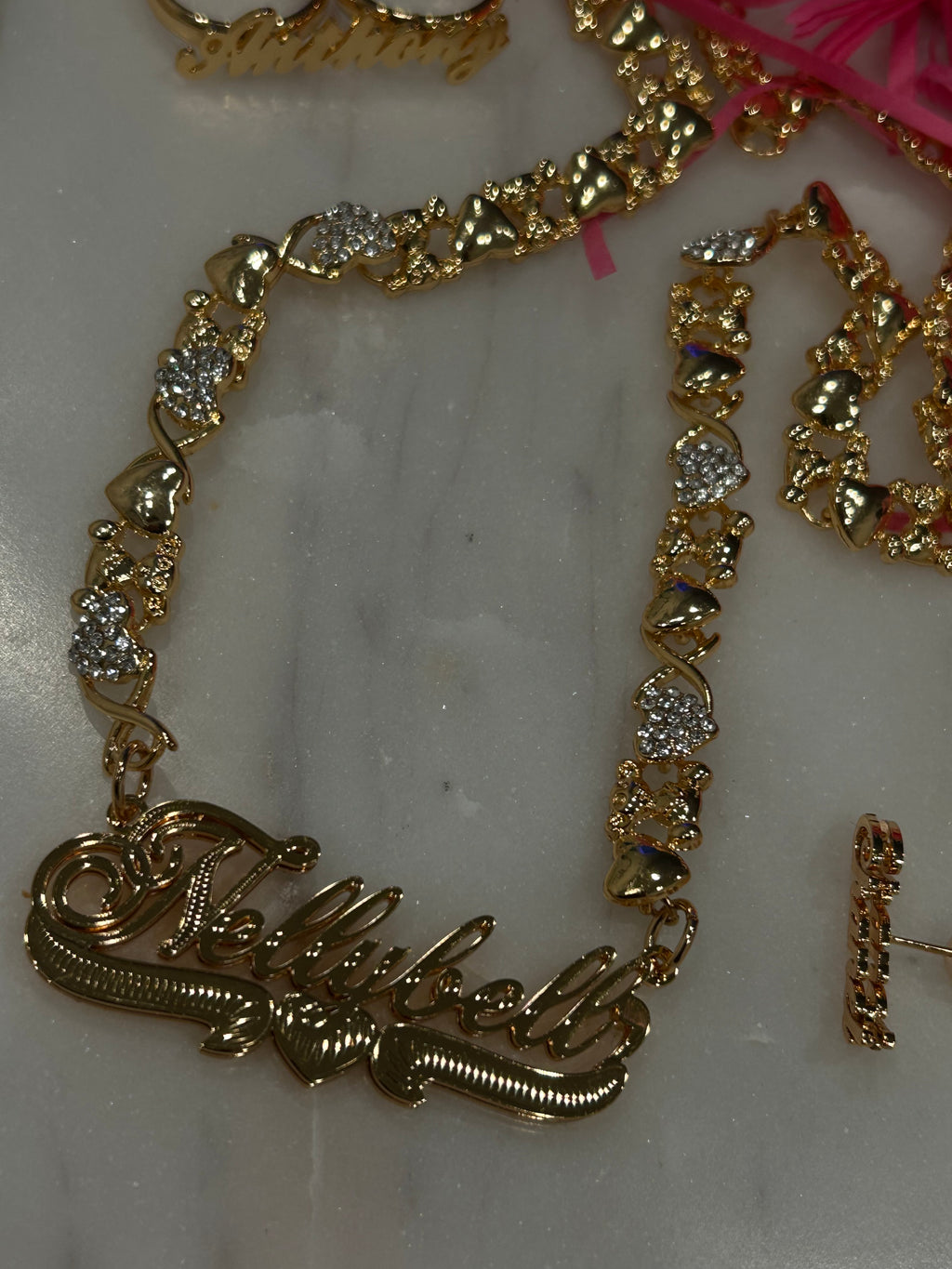 XO DOUBLE NAMEPLATE TEDDY BEAR🧸