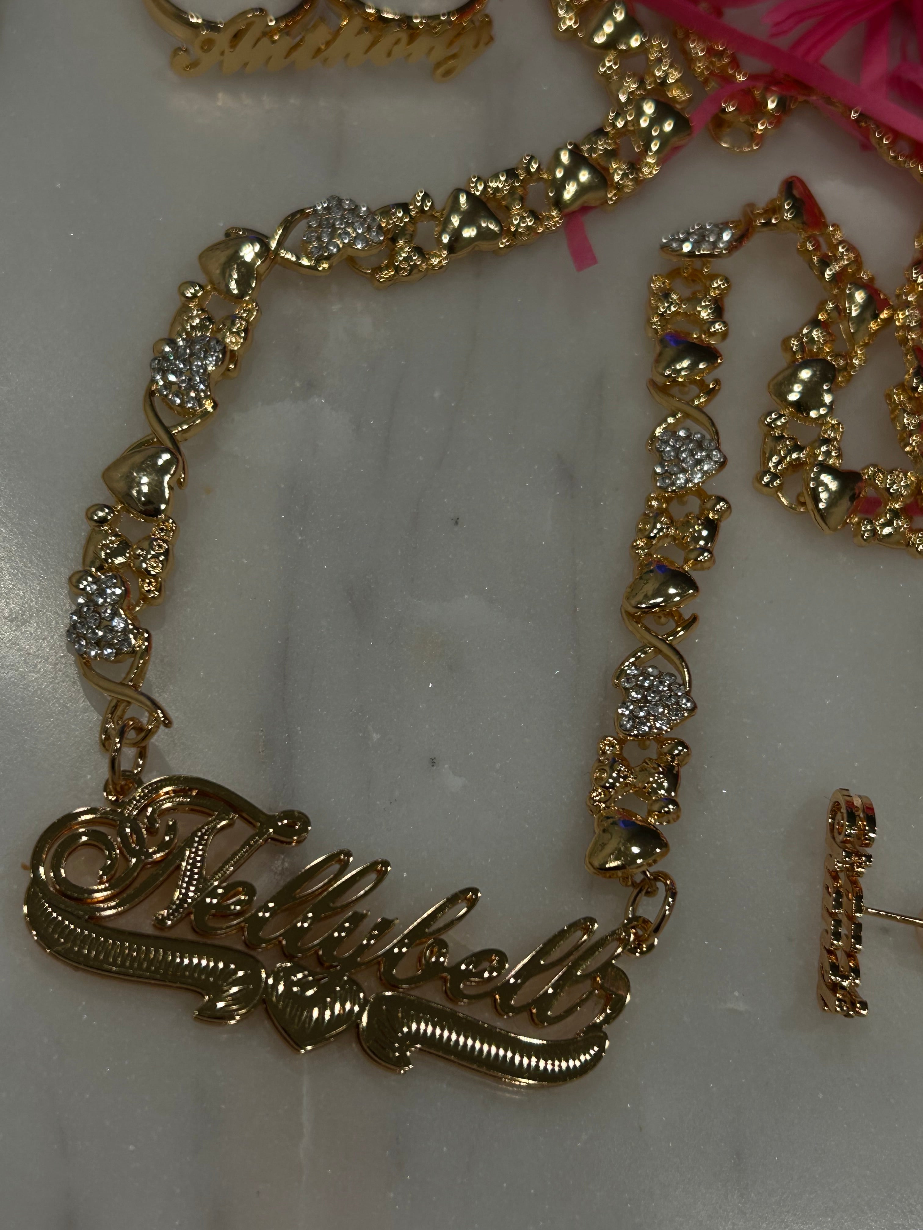 XO DOUBLE NAMEPLATE TEDDY BEAR🧸