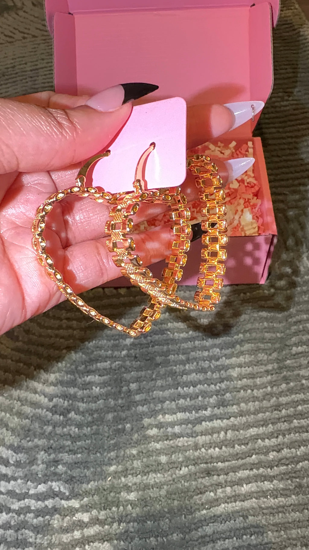 ROLLIE HEART HOOPS